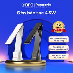 Thumbnail Đèn Bàn Pin sạc PANASONIC 5W Nhỏ gọn, gập để bật tắt, chạm cảm ứng, không ánh sáng xanh bảo vệ mắt 2