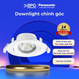 Thumbnail Đèn LED âm trần Downlight Chỉnh góc - Spotlight Panasonic Công suất (5W,7W) lỗ khoét phi 80mm 2