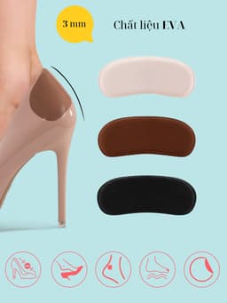 Thumbnail Miếng Dán Lót Gót Giày Chống Trượt MINSU M5516 Đệm Chống Trầy Gót Chân, Bị Rộng Chuyên Cho Giày Cao Gót, Thể Thao Nam Nữ 4