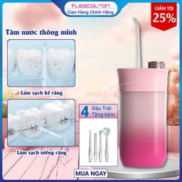 Thumbnail Máy tăm nước cầm tay mini cao cấp Lescolton vệ sinh răng miệng, làm sạch sâu, loại bỏ các mảng bám kẽ răng 1
