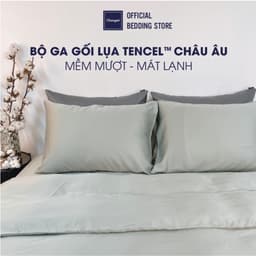 Thumbnail Bộ 4 món ga gối Tencel Châu Âu Changmi Bedding cao cấp siêu mềm mượt và mát lạnh. Tencel chính hãng Lenzing 1