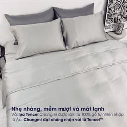 Thumbnail Bộ 4 món ga gối Tencel Châu Âu Changmi Bedding cao cấp siêu mềm mượt và mát lạnh. Tencel chính hãng Lenzing 3