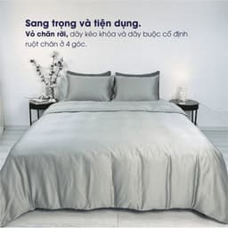 Thumbnail Bộ 4 món ga gối Tencel Châu Âu Changmi Bedding cao cấp siêu mềm mượt và mát lạnh. Tencel chính hãng Lenzing 2