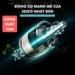 Thumbnail Quạt Hơi Nước NANOMAX QN 09, Phun Sương ION Âm Màn Hình LED Dung Tích 2,8L 3 Tốc Độ Chế Độ Gió 5 Bánh Xe Kèm Remote 4