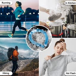 Thumbnail Vòng đeo cổ làm mát, đai đeo lạnh giải nhiệt bằng TPU tự nhiên cho cơ thể, vòng tản nhiệt, hạ nhiệt vào mùa hè 3