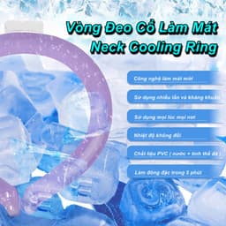 Thumbnail Vòng đeo cổ làm mát, đai đeo lạnh giải nhiệt bằng TPU tự nhiên cho cơ thể, vòng tản nhiệt, hạ nhiệt vào mùa hè 1