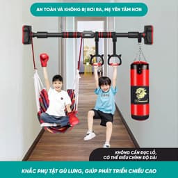 Thumbnail OneTwoFit Tay nắm đu xà đơn Cho bé vận động tăng chiều cao, kháng lực chịu tại 200kg, dây treo tùy chỉnh(1 Đôi) 3