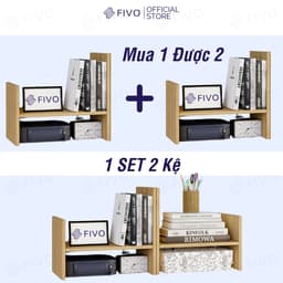 Thumbnail Kệ Sách Gỗ Mini Để Bàn Làm Việc FB24 FIVO, Lắp Ráp Đơn Giản, Với 8 Kiểu Dáng Điều Chỉnh 3