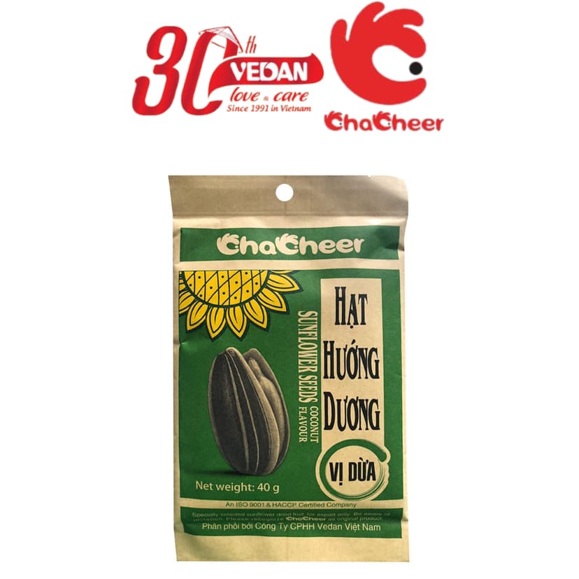 Ảnh Combo 10 Gói Hạt Hướng Dương CHACHEER Nhập Khẩu 40g 2