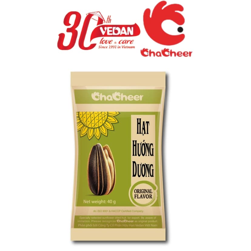 Ảnh Combo 10 Gói Hạt Hướng Dương CHACHEER Nhập Khẩu 40g 3