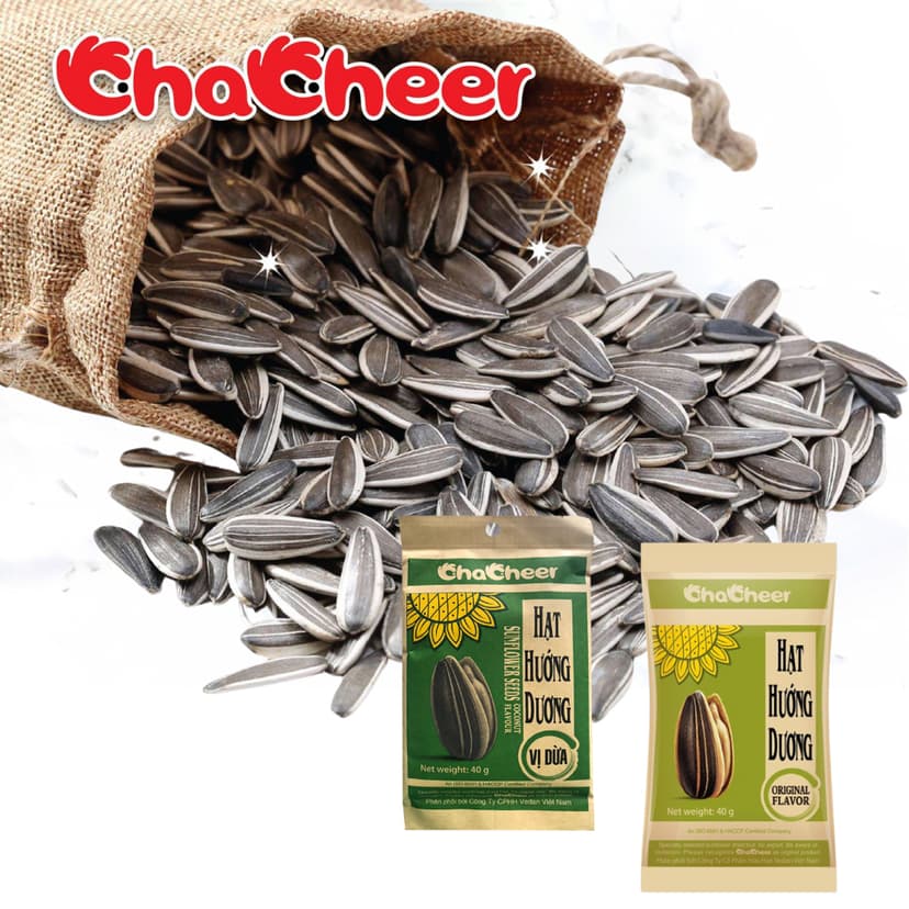 Ảnh Combo 20 Gói Hạt Hướng Dương CHACHEER Nhập Khẩu 40g 1
