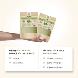 Thumbnail Bột Trà Xanh Đắp Mặt Nạ Hữu Cơ Umiha Nguyên Chất 40g | Green Tea Powder 100% Organic 3