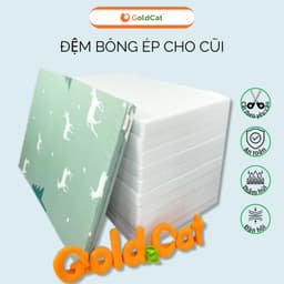 Thumbnail Đệm Cũi Cho Bé Sơ Sinh GOLDCAT Dày 5cm Giúp Bé Ngủ Ngon Và Phát Triển Xương Toàn Diện, Kích Thước Đa Dạng 1