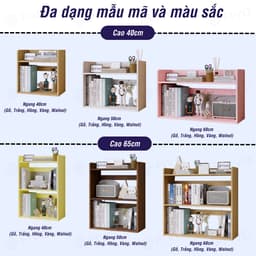 Thumbnail Kệ Sách Gỗ 2 Tầng Đa Năng FB22 FIVO Màu Gỗ Và Walnut, Thiết Kế Hiện Đại, Decor Bàn Học, Bàn Làm Việc Gọn Gàng 4