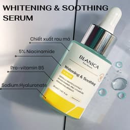 Thumbnail Serum dưỡng trắng mờ thâm sạm da và cấp ẩm BLANICA Whitening & Soothing Serum 30ml 3