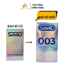 Thumbnail Bao Cao Su SAFEFIT 003 Siêu Mỏng Ôm Trọn Hộp 12 Bao + Tặng Hộp 3 Bao 1