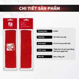 Thumbnail Băng Đô Thể Thao KUNO Chất Liệu Cotton Nam Nữ Băng Đô Đeo Trán Thấm Hút Mồ Hôi 2