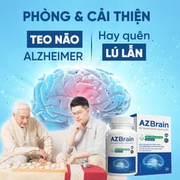 Thumbnail Viên uống bổ não AZBrain GrowGreenAz Tăng Cường Trí Nhớ, Giảm Đau Đầu, Lưu Thông Máu Não 1