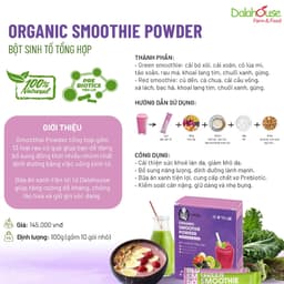 Thumbnail Bột sinh tố 13 loại rau củ tổng hợp Dalahouse Organic Smoothie Powder 3