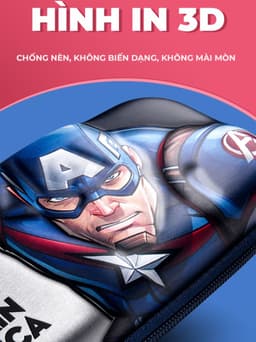Thumbnail Hộp bút cho bé trai 1989KIDS SHOP đi học tiểu học hình in Mavel 3D nổi đáng yêu chống thấm nước 4