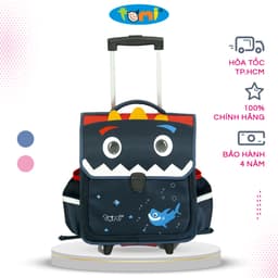 Thumbnail Cặp Học Sinh Tomi F23 chống gù lưng, dễ vệ sinh và tháo lắp cần kéo, kiểu dáng 3D 1