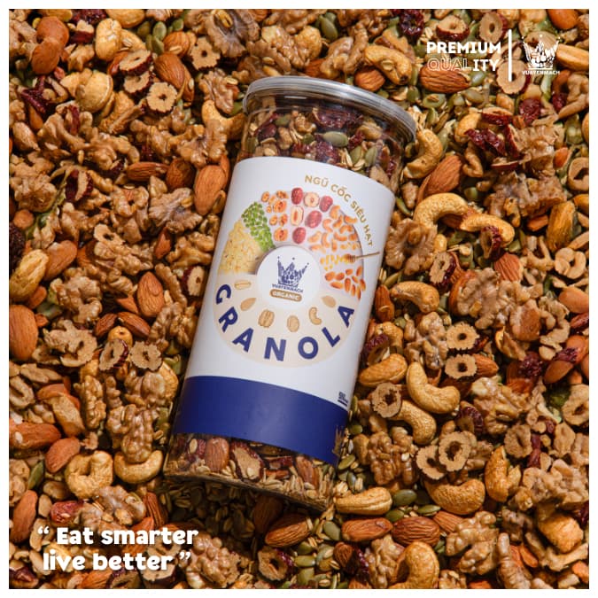 Ảnh Ngũ cốc Granola Siêu Hạt Premium Vua Yến Mạch 500g 1