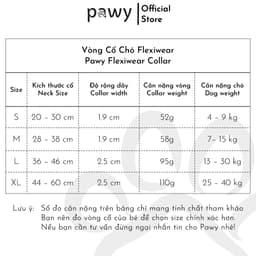 Thumbnail Vòng Cổ Cho Chó Pawy - Flexiwear - Màu Hồng - PVC Waterproof Dog Collar 3