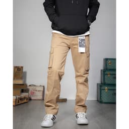 Thumbnail Quần cargo Nam kaki co giãn KQSTYLING form relaxed fit cotton premium vàng nghệ 1