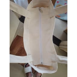Thumbnail Túi Tote Canvas GINKO Unisex Có Dây Kéo Khóa ( túi con) Phong Cách Hàn Quốc In Hình Snoopy- Hoa 2