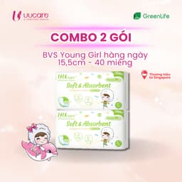 Thumbnail Combo tiết kiệm Băng vệ sinh UUcare Singapore Young Girl hàng ngày 15cm 1