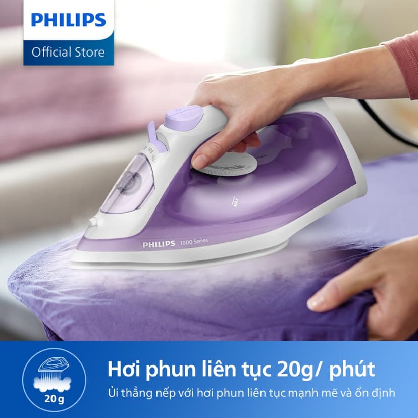 Ảnh BÀN ỦI HƠI NƯỚC Philips DST1040/30 | 2000W | mặt đế chống dính - Hàng Chính Hãng 4