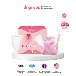 Thumbnail Combo Cốc nguyệt san Lincup đi kèm túi lụa, bàn chải vệ sinh cốc 1