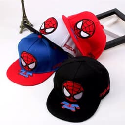 Thumbnail Nón cho bé trai 2 đến 5 tuổi 1989KIDS Mũ cho bé trai vòm đầu 52cm hình in siêu nhân spidermen vành rộng chống nắng tốt 2