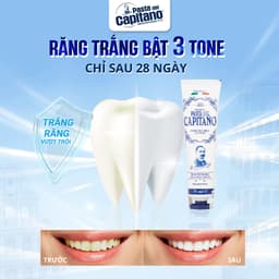 Thumbnail Kem Đánh Răng Trắng Răng Capitano Toothpaste Italy Giải Quyết Các Vấn Đề Răng Miệng, Trắng Sáng Tự Nhiên 75ml 4
