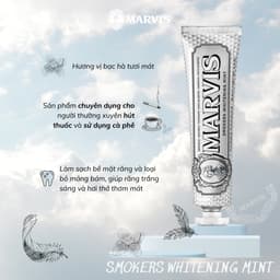 Thumbnail Kem Đánh Răng Marvis Smokers Whitening Mint 85ml - MARVIS Chính Hãng 2