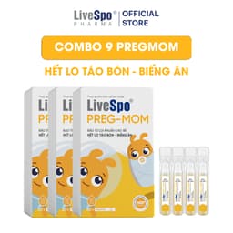 Thumbnail Combo 3 hộp Men vi sinh chứa Bào tử lợi khuẩn LiveSpo Pregmom cho bé Táo bón, Biếng ăn (20 ống) 2