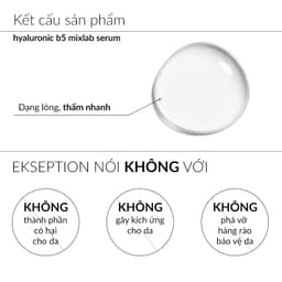 Thumbnail Serum Ekseption Hyaluronic B5, HA + 5% B5 dưỡng ẩm phục hồi da 75ml 4