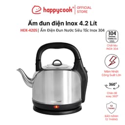 Thumbnail ẤM ĐIỆN ĐUN NƯỚC SIÊU TỐC INOX 304 4.2L, HAPPYCOOK 1