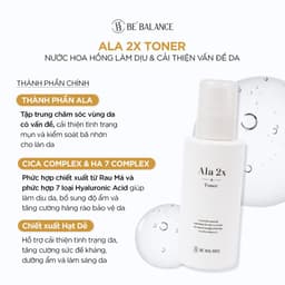 Thumbnail Nước Hoa Hồng Toner Giảm Mụn Be'Balance ALA 2X TONER giúp Chăm Sóc Da có Vấn Đề về Mụn 150ml 3