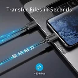Thumbnail Cáp Sạc Nylon Anker 322 USB-C to Lightning 0.9m - A81B5 - VT 3