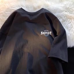 Thumbnail Áo thun unisex in chữ NAETAIY NAD phông tay lỡ cực đẹp, form rộng chất cotton khô cao cấp, đi học, đi làm, du lịch 4