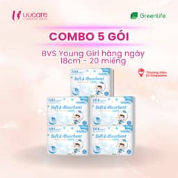 Thumbnail Combo tiết kiệm Băng vệ sinh UUcare Singapore Young Girl 18cm 20 miếng 3