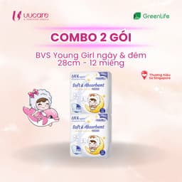Thumbnail Combo tiết kiệm BVS UUcare Singapore Young Girl ngày và đêm 28cm 12 miếng 3
