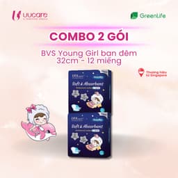 Thumbnail Combo tiết kiệm BVS UUcare Singapore Young Girl ban đêm 32cm 12 miếng 2