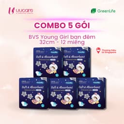 Thumbnail Combo tiết kiệm BVS UUcare Singapore Young Girl ban đêm 32cm 12 miếng 3