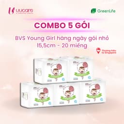Thumbnail Băng vệ sinh UUcare Young Girl hàng ngày 15cm 20 Miếng/Gói 3