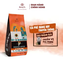 Thumbnail Cà Phê Truyền Thống Passion Coffee 500g vị đậm mạnh, thơm nồng, hậu đậm, Phương Vy Coffee 1