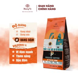 Thumbnail Cà Phê Truyền Thống Passion Coffee 500g vị đậm mạnh, thơm nồng, hậu đậm, Phương Vy Coffee 3