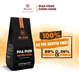 Thumbnail Cà Phê Nguyên Chất Mr. Phin Pha Phin Truyền Thống 500g đậm đà, ngọt nhẹ, body dày, Phương Vy Coffee 1
