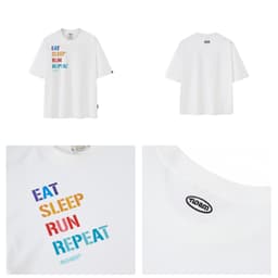 Thumbnail Áo thun Form rộng NOAM ESRR Unisex 100% Cotton - Màu đen/trắng 3